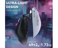 Attack Shark X3MAX Superlight 42kDPI PAW3950 Omron biała - 1349823 - zdjęcie 6